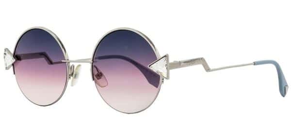 Round - Semi-Rimless Sunglasses
