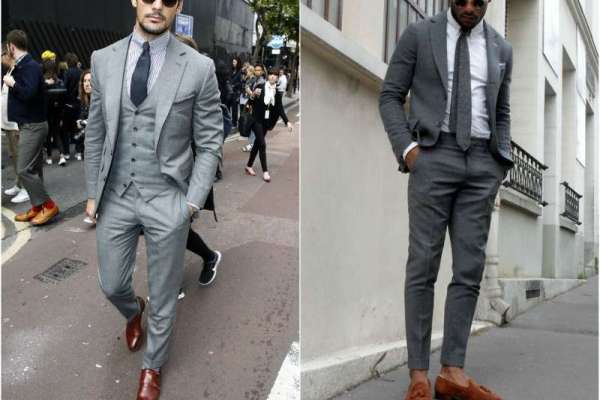 How To Wear A Gray Suit With Brown Shoes
