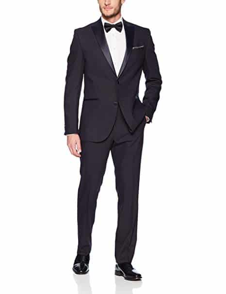 Kenneth Cole REACTION Men's finished tuxedo with hemmed pant