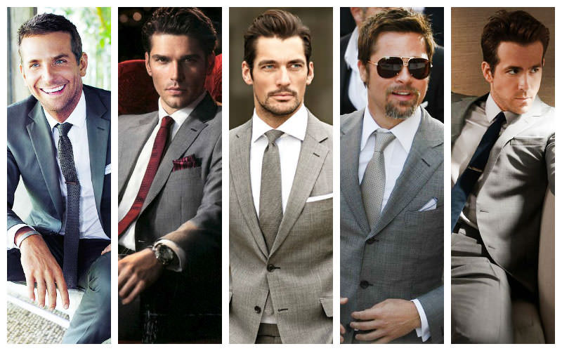 White Shirt / Grey Suit Combination