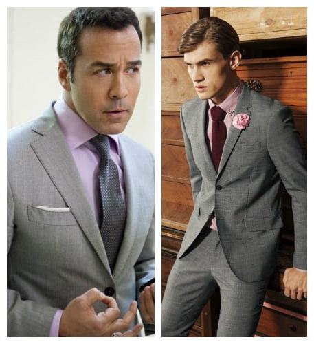 Pink-Shirt-Grey-Suit