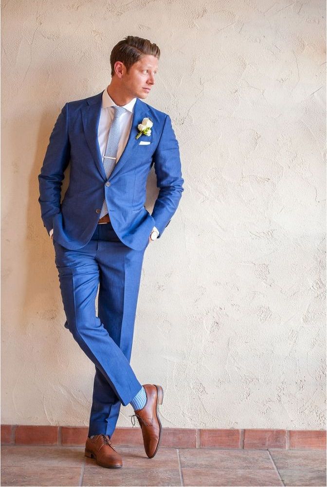 What Color Shoes To Wear With A Blue Suit