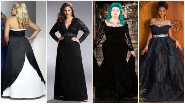 Plus Size Black Wedding Dresses