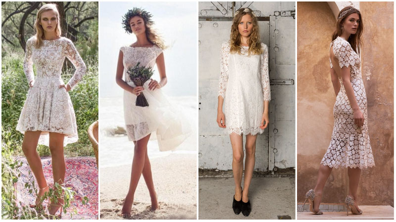 Short Bohemian Wedding Dresses