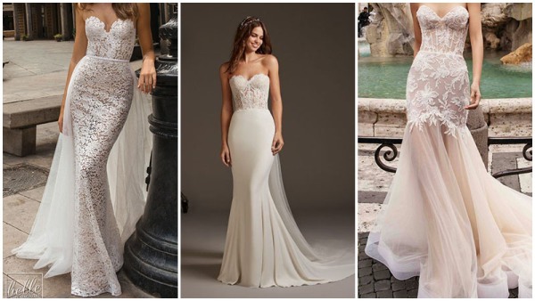 Strapless Corset Mermaid Wedding Dresses