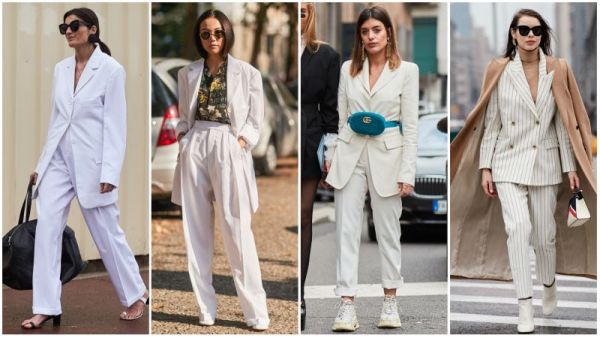 White Pants Suit Outfits
