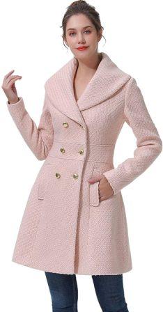 tailored peacoat for petite woman