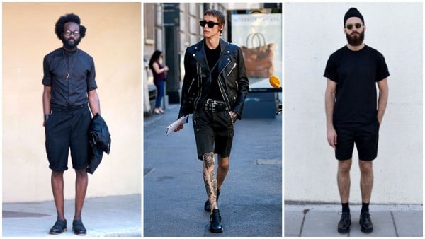 All-Black Outfits Shorts Men