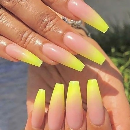 Yellow Nail Design