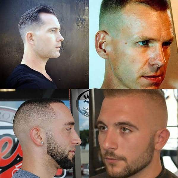 Short High Fade Haircut For Men With Receding Hairline