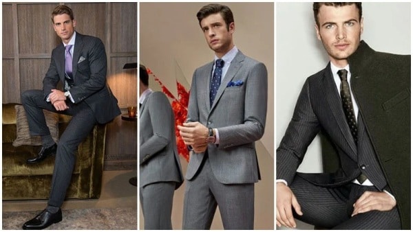 Gray Pinstripe Suit