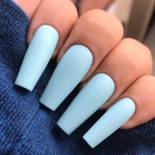 Creamy Blue Trending Fall Nail Colors 