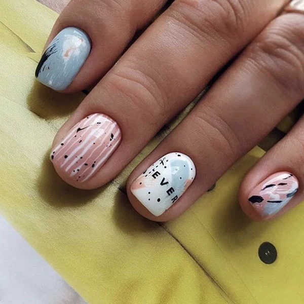 Quirky Square Nails