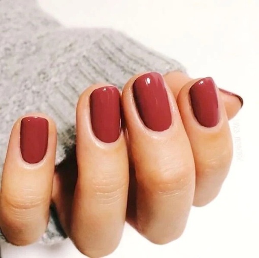 Soft Red Trending Fall Nail Colors 