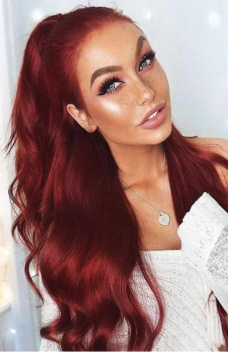 Red Clip-in Hair Extensions