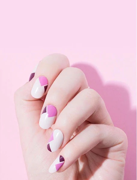Pink and White Design