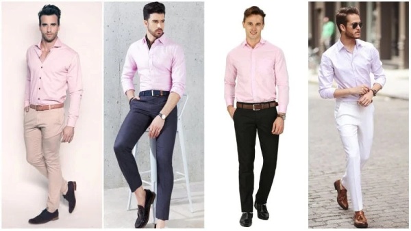 Business Casual Pink Shirt outfits