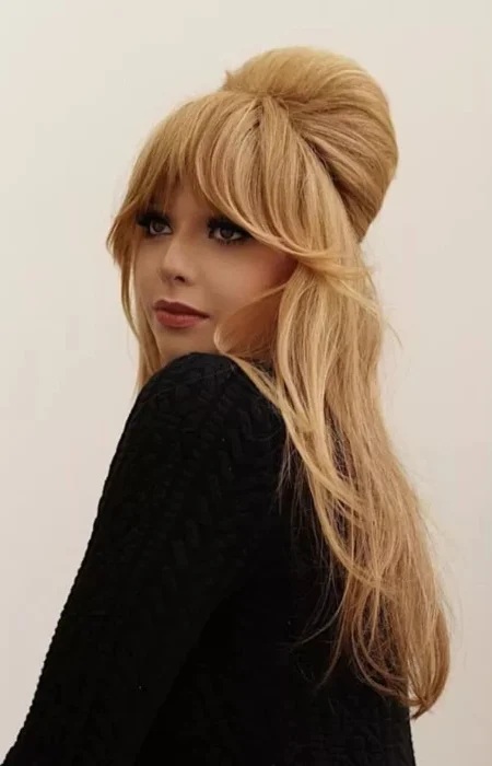 Half Up Half Down Hairstyles With Bangs