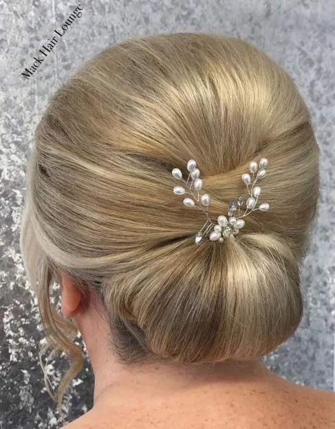 Sleek Chignon with a Bouffant