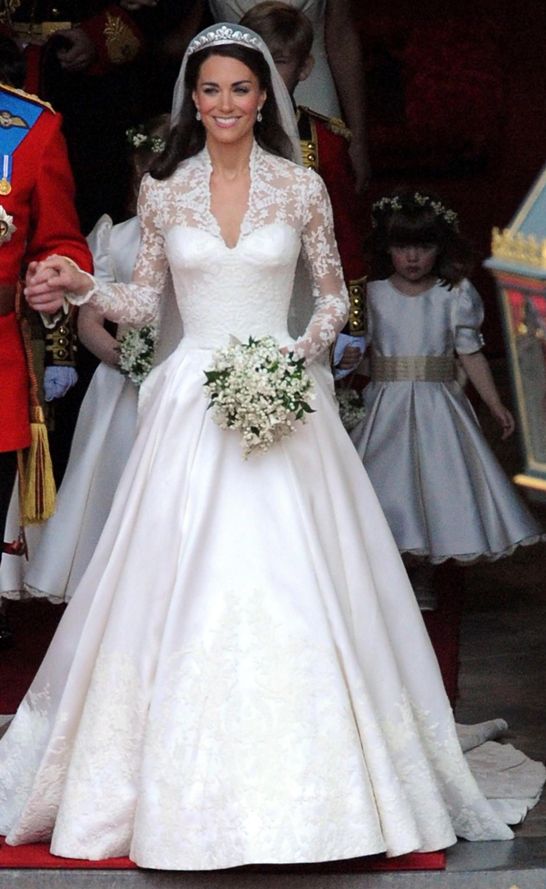 Kate Middleton's elegant lace gown