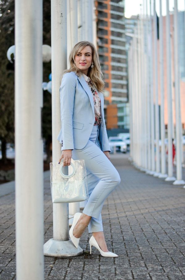 How To Incorporate Baby Blue Into Your Work Wardrobe