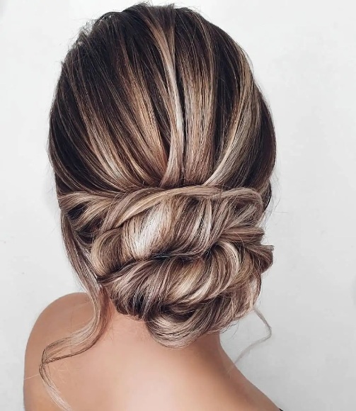 twisted updo Hairstyles for Long Hair