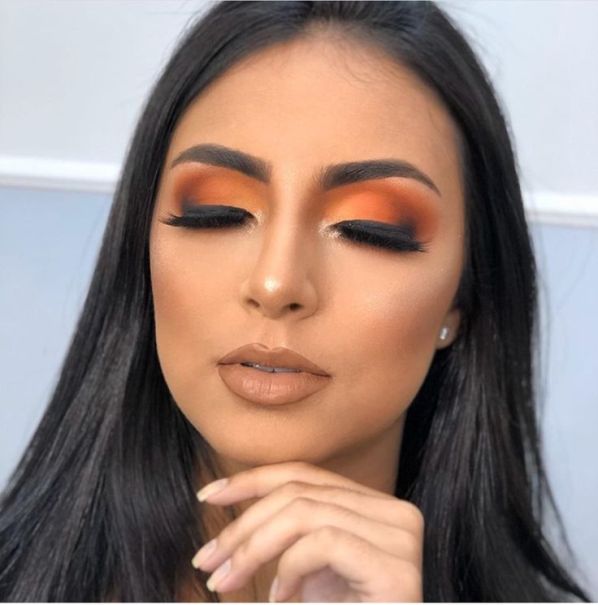 Orange makeup 1
