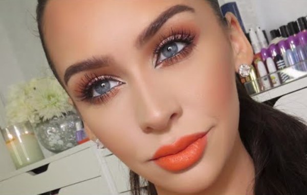 Orange Lipstick makeup 6