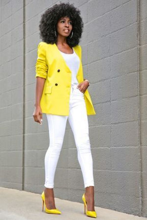 Color Combinations with Yellow- Yellow And White