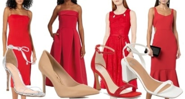 The Best Shoe Colors To Wear With A Red Dress