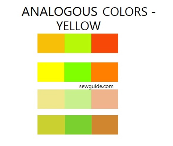 analogous color combinations