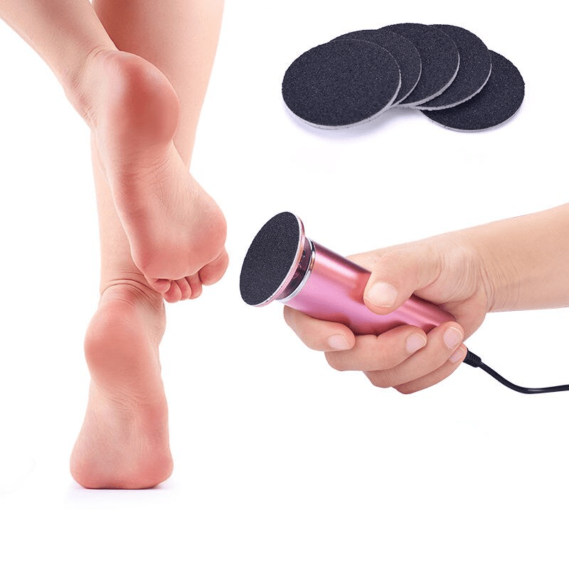 Transform Your Feet with Efficient Electric Foot Callus Remover with Adjustable Speed and Replacement Sandpaper Disks