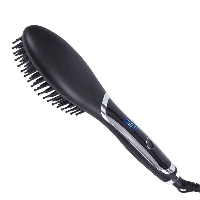 Electric Hot Comb Straightener & Curler for Wet and Dry Hair