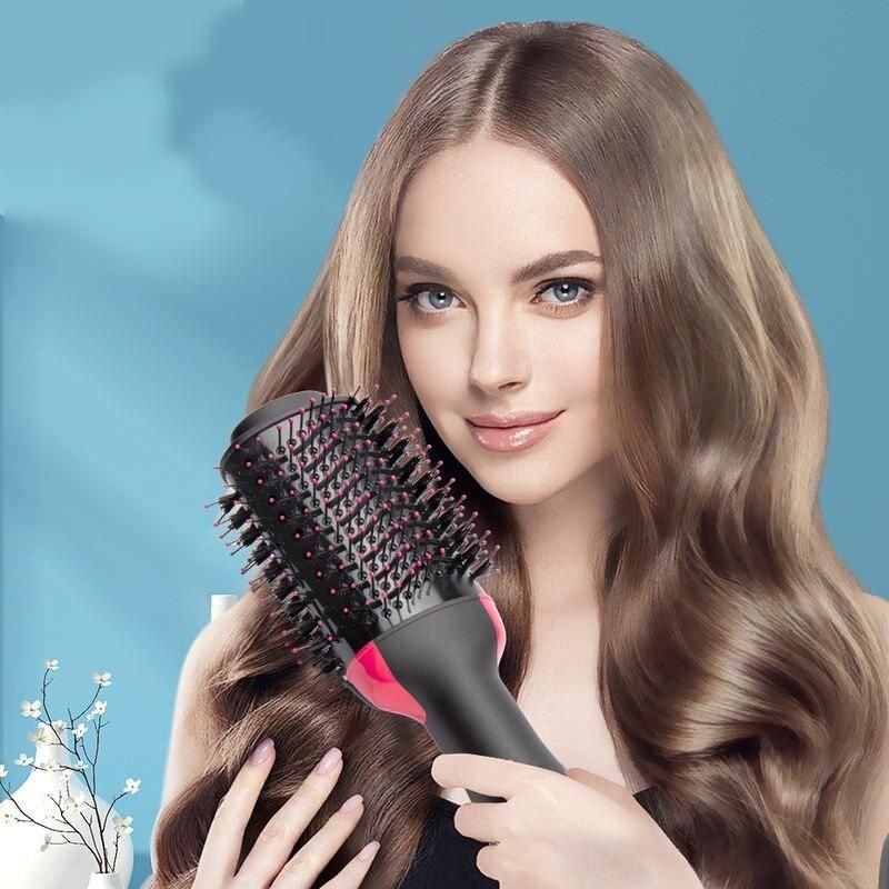 One-Step Ionic Hair Dryer Brush- Styler, Volumizer, Straightener and Curler in One