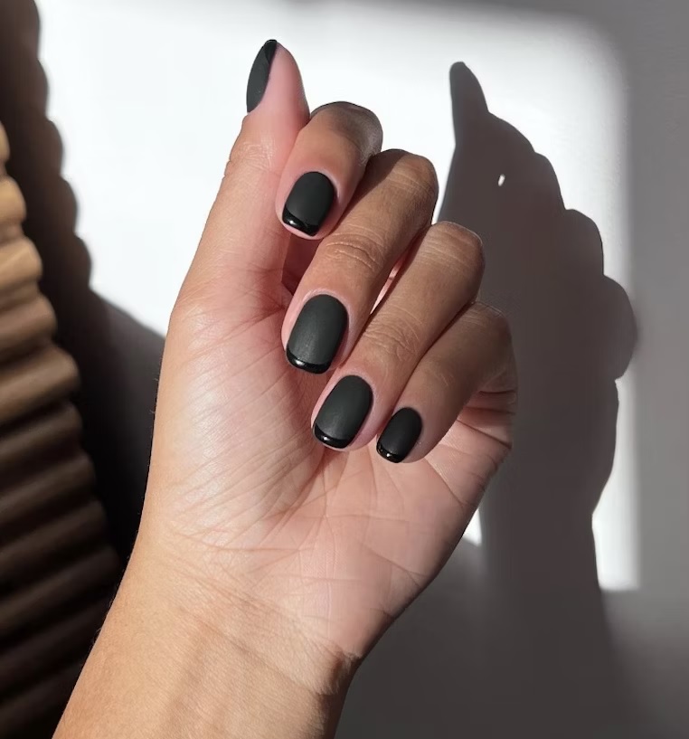 Matte Black Nail designs