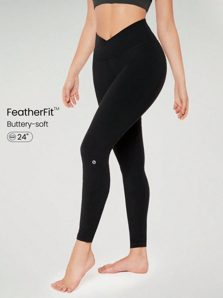 GLOWMODE 24 FeatherFit Crossover Yoga Leggings