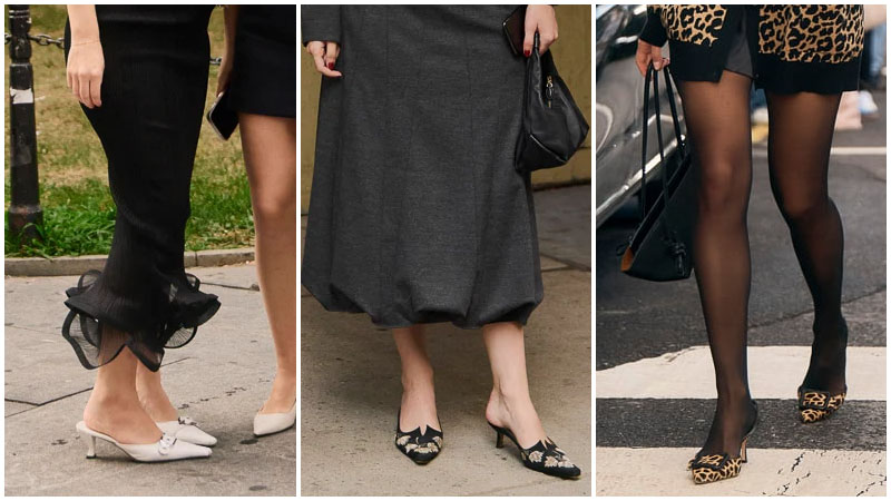 5. Pointy Toe Mules