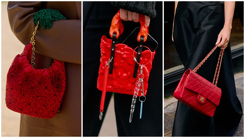 9. Statement Red Bags Top Accessories Trends